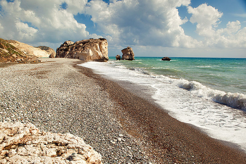 Petra tou romiou beach