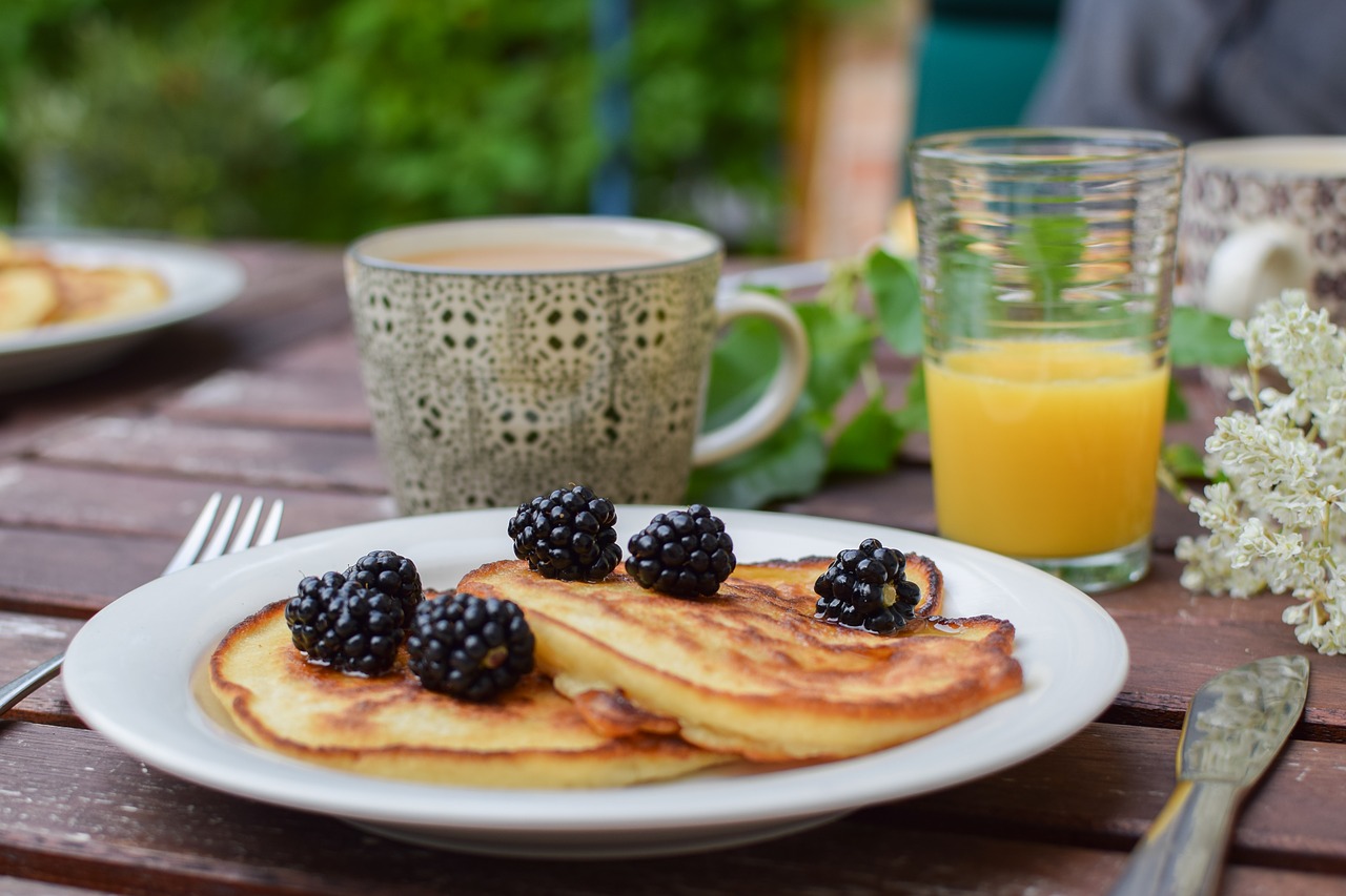 Blackberry pancake